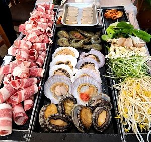 [03-1번][리무진버스] 맛기행 3탄 대천 키조개삼합조개구이정식~ 대천해변 + 예당호출렁다리 + 성주산편백나무숲