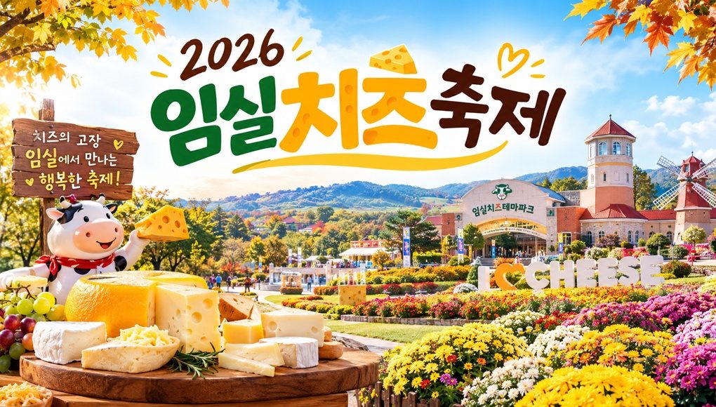 [당일]2026 임실치즈축제+테마파크(아름다운 동화속나라)+천만송이 국화꽃+임실옥정호테마공원